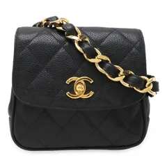 CHANEL シャネル マトラッセ ベルトバッグ ボディバッグ ウエストポーチ キャビアスキン レザー ブラック 黒 ♯80 ゴールド金具