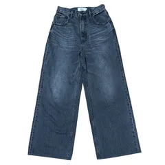 AZUL BY MOUSSY AZUL DENIMハイウエストワイドデニムロング丈 ダークグレー レディースM アズールバイマウジー