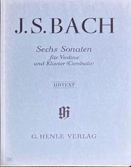 バッハ バイオリン・ソナタ集 BWV 1014-1019 (ヴァイオリン+ピアノ)輸入楽譜 Bach Sechs Sonaten 洋書/原典版