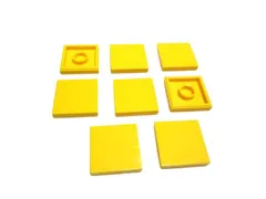 レゴ★未使用！黄色の２×２タイル８点セット