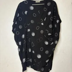 【 あなただけのコーデ 】ワンピース フリーサイズ レディース ブラック 黒 丸 円 四角 silent worth