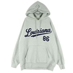 FREAK'S STORE フリークスストア 刺繍 長袖 スウェットパーカー L グレー メンズ 古着