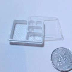 ミニチュア　NO-29 白色　お弁当容器　蓋付き　5枚入れ