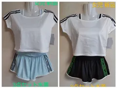 水着 3点セット キッズ 女児 セパレート型 キュロットタイプ カバーアップ サイズ 140 150 160 ファッション水着