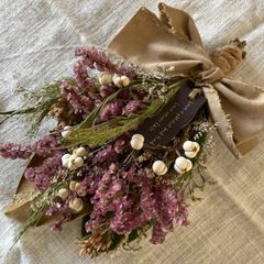 季節の贈り物　gardenerの気まぐれスワッグ　泰山木　ドライフラワー