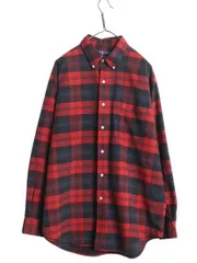 【お得なクーポン配布中!】 90s THE BIG SHIRT ラルフローレン チェック オックスフォード 長袖 ボタンダウン シャツ メンズ L オールド ポロ ビッグシャツ 長袖シャツ