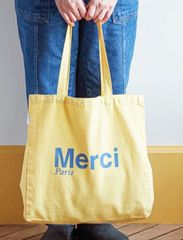 新品⭐︎未使用 海外限定 フランス タグ付き メルシー merci トートバッグ 黄色 イエロー