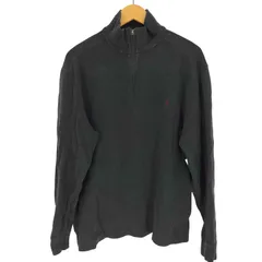 ポロバイラルフローレン Polo by RALPH LAUREN ポニー 刺繍 ハーフジップ コットン スウェット メンズ import：L 