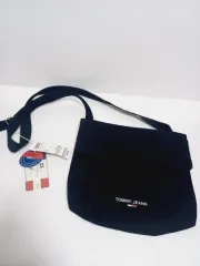 新品 タミジン ユニセックス キャンバス クロスバッグ ブラック