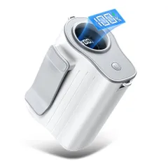 腰掛け扇風機 【8000mAh大容量・1台4役】 ベルトファン 腰掛け/首掛け/手持ち/卓上4way 携帯扇風機 腰掛けファン 100段階風力調節