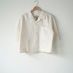 LE GLAZIK | LRC OPEN COLLAR SHIRT (ivory) size 36 |