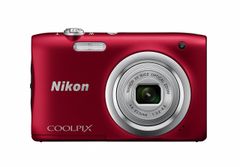 Nikon デジタルカメラ COOLPIX A100 光学5倍 2005万画素 レッド A100RD(中古品)