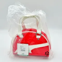 PUMA(プーマ) 赤 ホワイト バイカラー トートバッグ クロスバッグ ショルダー ストラップ 含む