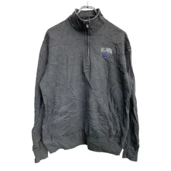 Champion ロゴ スウェット Mサイズ チャンピオン ハーフジップ グレー 古着卸 アメリカ仕入 t2411-3354