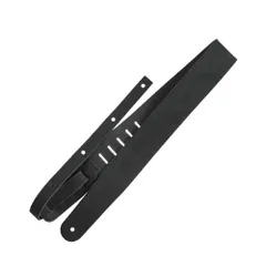 Richter リヒター ハンドメイド仕様本革ギターストラップ Raw II Contour Waxy Suedeシリーズ 1554 Black 幅広6cm ドイツ製 肩に優しい快適ストラップ