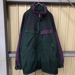 176 Eastern Mountain sports マウンテンジャケット ダークグリーン パープル L マルチポケット 山登り アウトドア 古着卸 アメリカ仕入
