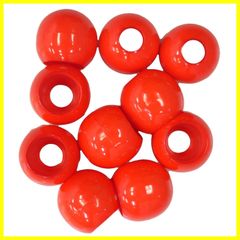【人気商品】P-15 赤 Col.15 10個入り 15mm プラループエンド NASKA