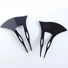 プラスチック製かんざしパーツ 【バチ型 1】2個 kanzashi004