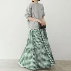 ☆ グリーン ☆ Lサイズ ☆ スカート スカート ロング フレア ロングスカート フレアスカート ロング丈 ふんわり カジュアル ゆったり 体型カバー ボトムス かわいい 学生 OL 通勤 通学 大人