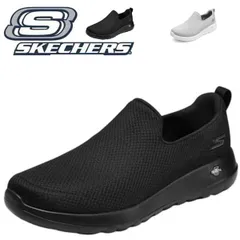 スケッチャーズ スリッポン メンズ 黒 スニーカー 新作 SKECHERS ゴーウォーク 軽量 ブラック シューズ 滑りにくい靴 goウォーク おしゃれ ブランド 脱ぎ履きしやすい すぐ履ける 軽い 紐なし 幅広 疲れない 216236