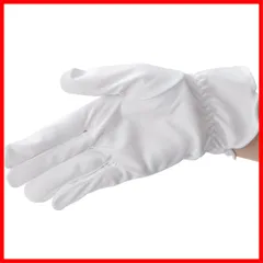 【特価セール】S/Lサイズ 2カラー(白/黒) ギャザー付き宝飾手袋 マイクロファイバー