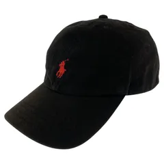 POLO RALPH LAUREN ポロ・ラルフローレン ワンポイントロゴ刺繡キャップ sizeONE SIZE 56CM/ブラック
