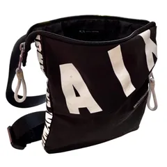 【Armani Exchange⭐️ (A|X) 】 アルマーニ エクスチェンジ　 ショルダーバッグ　 ブラック&ホワイト　 ワンオーナーユーズド品　 AYA125082401005SSK