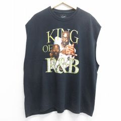 XL/古着 ノースリーブ ヒップホップ ラップ Tシャツ メンズ フレディギブス 大きいサイズ クルーネック 黒 ブラック spe 25jul07 中古