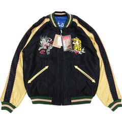 テーラー東洋 TAILOR TOYO リバーシブル スカジャン TT15542 虎(タイガー) 龍(ドラゴン) 日本地図(ジャパンマップ)  Souvenir Jacket “JAPAN MAP” × “ DRAGON” 新品 