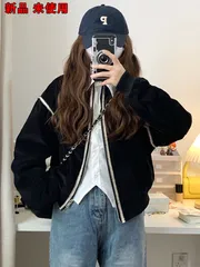 ステッチ デザイン ブルゾン【007010L】