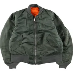 古着 民間品 80~90年代 アルファ ALPHA MA-1タイプ 中綿入り ミリタリー フライトジャケット USA製 MEDIUM メンズM相当/eaa508815