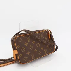 ルイ・ヴィトン LOUIS VUITTON モノグラム マルリーバンドリエール M51828 ブラウン PVC ショルダーバッグ