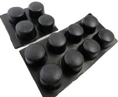 ゴム足・ケース用ゴム足　シール接地面　直径φ18.5mm　高さ約12mm　12個入　＜2zi-039＞