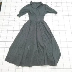 ◇ ⊃ OLIVE des OLIVE ｵﾘｰﾌﾞﾃﾞｵ ｵﾘｰﾌﾞ シンプル ロング フレア シャツプリーツワンピ サイズＦ ブラック系 レディース E  【1508250005183】