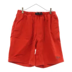 White Mountaineering (ホワイトマウンテニアリング) GARMENT DYED WIDE SHORT PANTS クライミングハーフパンツ ショーツ レッドのサムネイル