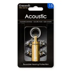 【新品 未使用 未開梱】CRESCENDO　音楽用耳栓（アコースティック音楽・ジャズ用）　Acoustic15