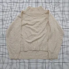 ◇ ⊇ SENSE OF PLACE センスオブプレイス リブ系 長袖 リブハーフネックニット サイズＦ ベージュ系 レディース E  【1508250005152】