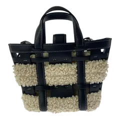 ZARA  ザラ   ボアショルダーバッグ/ホワイト×ブラック