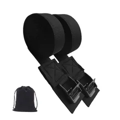 【新着商品】ラッシングベルト荷締めラチェットベルト 多用途 荷物 YFFSFDC 運搬用 固定ベルト 荷締機 カムバックル式 自動車ベルト バイクベルトラッシングストラップ（カムバックル）長さ 3m× 幅2.5cm 2本セット ラチェットベルト