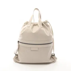 ボッテガヴェネタ BOTTEGA VENETA リュックサック バックパック LEGGERO レッジェーロ 567222 アイボリー レザー パンチングレッジェーロ リュック ユニセックス Used Aのサムネイル