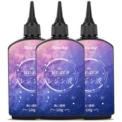 Bonsky UVレジン液 高い透明 375g レジン液 UV/LED対応レジン液 大容量 ハードタイプ成形 UVレジン液DIY手作り装飾急速に硬化 低アレルギー性 0