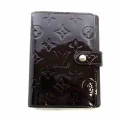 ルイヴィトン LOUIS VUITTON ヴェルニ アジェンダPM R21026 手帳カバー ケース エナメル ロゴ モノグラム イニシャル入り 赤 レッド 茶 ブラウン ■GY17 /MQ ■OH