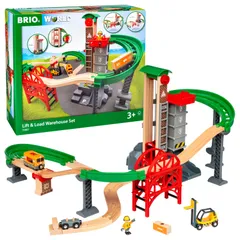 【在庫セール】WORLD (ブリオ) ウェアハウスレールセット 対象年齢 3歳~ (電車 BRIO おもちゃ 木製 レール) 33887のサムネイル