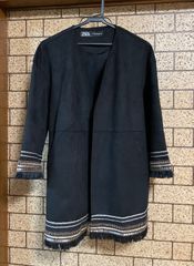 新品 Desigual デシグアル ポルトガル製 ラメ 総柄 バイカラー コート 新品 Desigual デシグアル ポルトガル製 ラメ 総柄 バイカラー