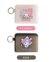 シリコンミニポーチ FLAPPO フラッポ サンリオ SANRIO 甘えんぼ ナミダ フラット ポーチ ミニ カードケース リップ ミニサイズ クロミ KUROMI キャラ 子供 クリア シリコン マチ無し シンプル パステルカラー 女の子 レディース