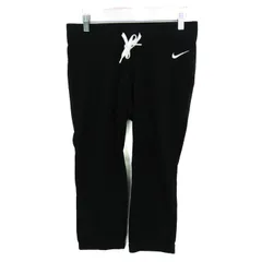 ナイキ クロップドパンツ ボトムス ジャージ スポーツウエア レディース Mサイズ ブラック NIKE 【中古】
