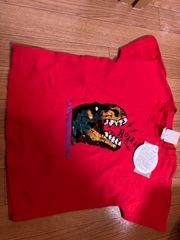 新品　しまむら　ブルーマート　恐竜　スパンコールTシャツ　120
