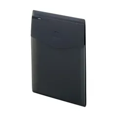 リヒトラブ soeruスリムドキュメントファイル（タテ型） A4 5ポケット スモークブラック A-8710-24 1セット（5冊）