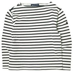 SAINT JAMES セントジェームス フランス製 OUESSANT BORDER ウエッソンボーダー F/0 ブラック/ホワイト バスクシャツ ボートネックカットソー トップス g21988