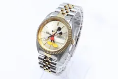 ミッキーマウス 腕時計 MU0959-MT AUTHENTIC DISNEY MICKEY MOUSE MENS STAINLESS/GOLD BRACELET